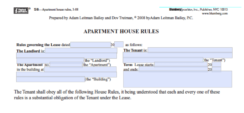 Blumberg Form 58: Apartment House Rules, New Jersey Preview Image
