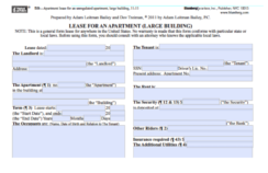 Blumberg Form 59: Lease for an Apartment, Large Building, New Jersey Preview Image
