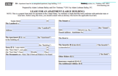 Blumberg Form 59: Lease for an Apartment, Large Building, Nationwide Preview Image
