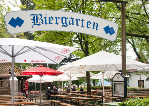 Image of a German beer garden