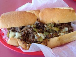 Photo of a cheesesteak
