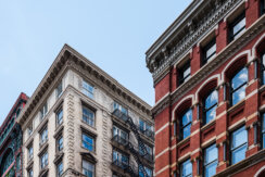 Typical buildings in Soho Cast Iron historic District in New York City